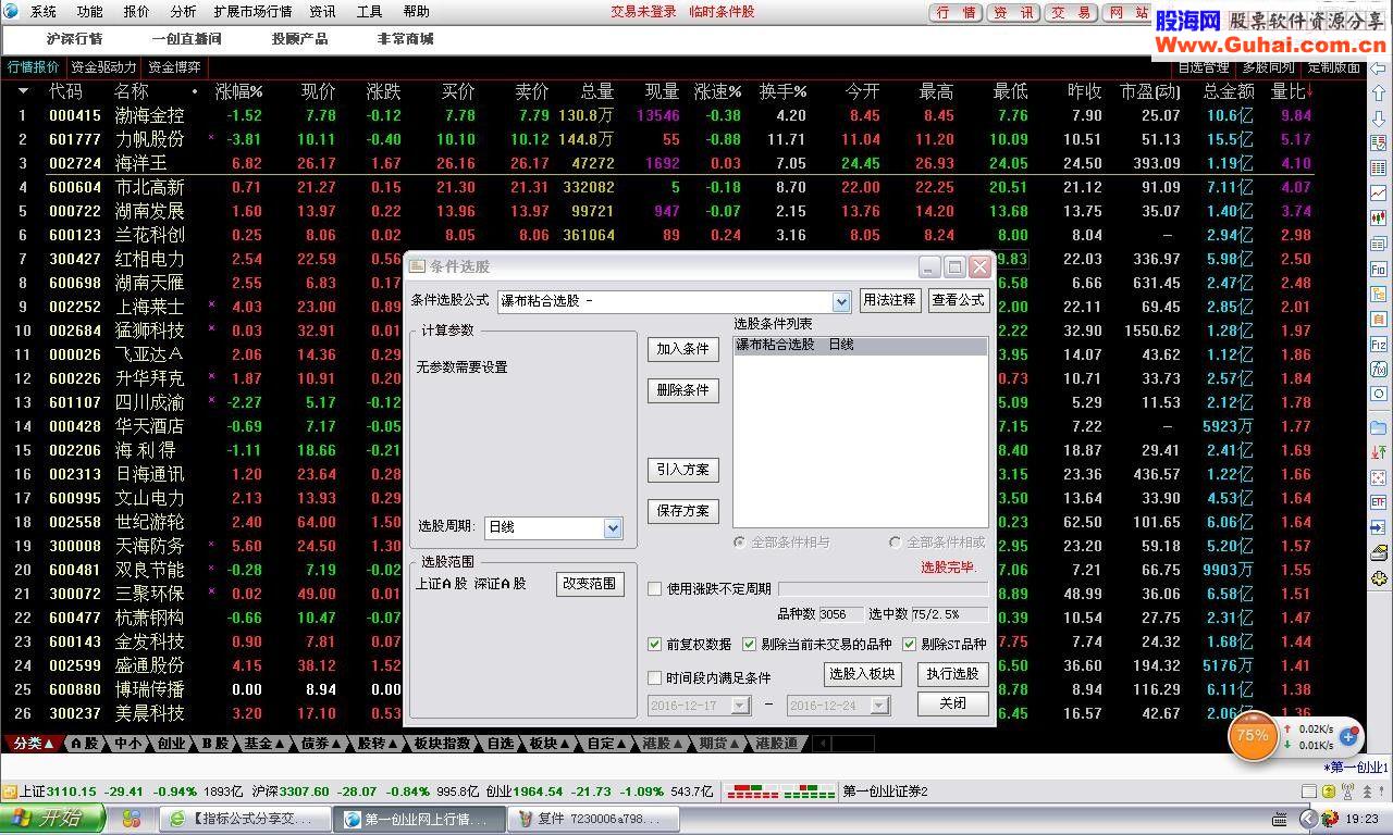 通达信瀑布线粘合选股指标 贴图 无未来 无加密