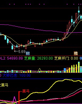 通达信金牌黑马（源码副图贴图）